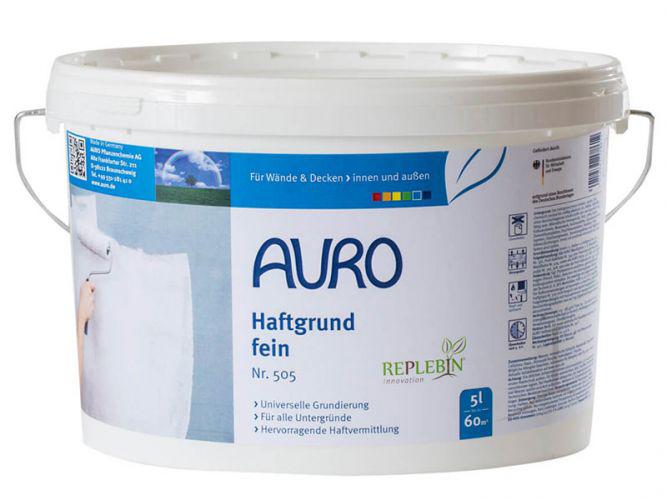 Натуральна ґрунтовка дрібнозерниста для стін і стель AURO No. 505 5 л