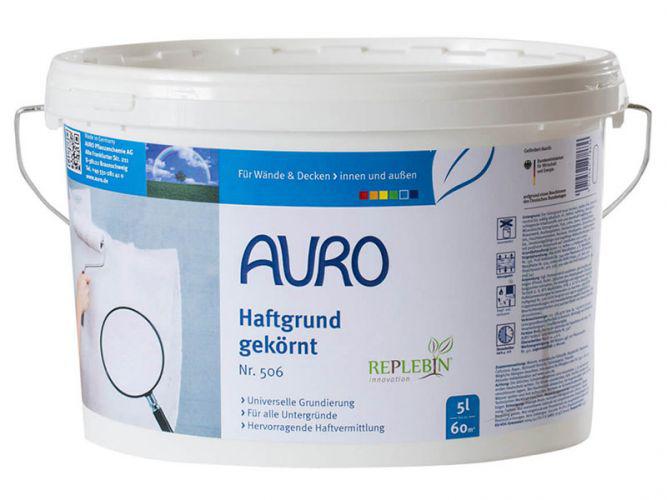 Натуральна ґрунтовка грубозерниста для стін і стель AURO No. 506 5 л