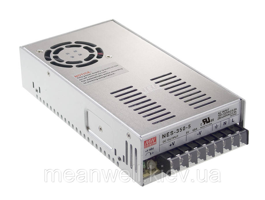 NES-350-12 Блок живлення Mean Well 348 Вт, 12 в, 29 А, фото 1