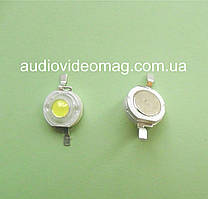 Потужний світлодіод 3V 1Wt, колір - білий холодний (6000-6500К)