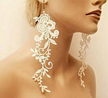 Аксесуар для волосся мереживо, квіти. Пов'язка для волосся на весілля, випускний, урочистість., фото 4