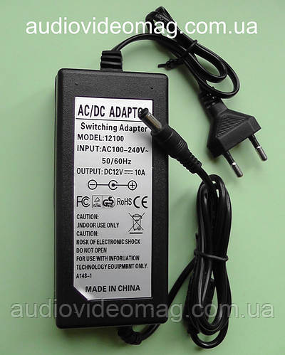 Купить Блок питания 12V - 10A, штекер 5.5-2.5, цена 438 ₴ — Prom.ua (ID ...