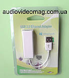 Зовнішня мережева карта USB LAN RJ45 для інтернету, фото 3