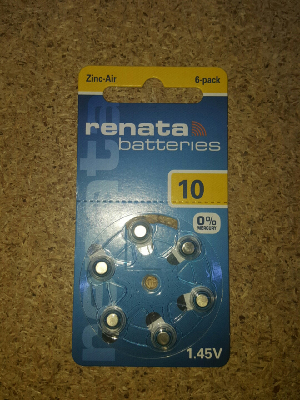 Батарейка RENATA Zinc air 1,4V ZA10 (95mAH) - фото 2 - id-p302793469