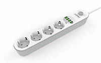 Удлинитель с USB разъемами LDNIO 4 USB Power Strip 3.4A, 1.6 meter (SE4432)