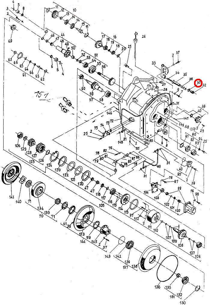 "О"-Кольце Б30х3 БДС 7947-70 Балканкар ДВ1792