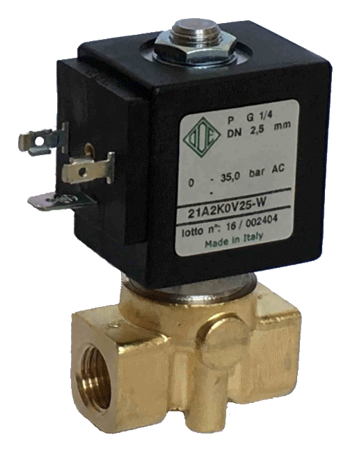 Электромагнитный клапан для воды 21A2K0V25-W, G1/4