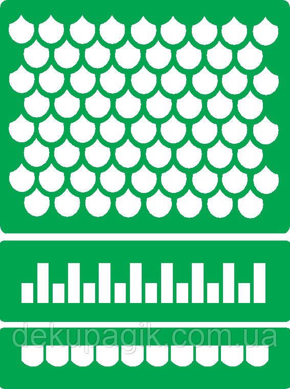 Трафарет багаторазовий самоклеючий Ф_49, 15х20см, фото 1