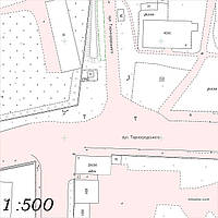 Створення планів масштабів 1:500 - 1:5 000 за матеріалами аерофотознімання або на чистій основі