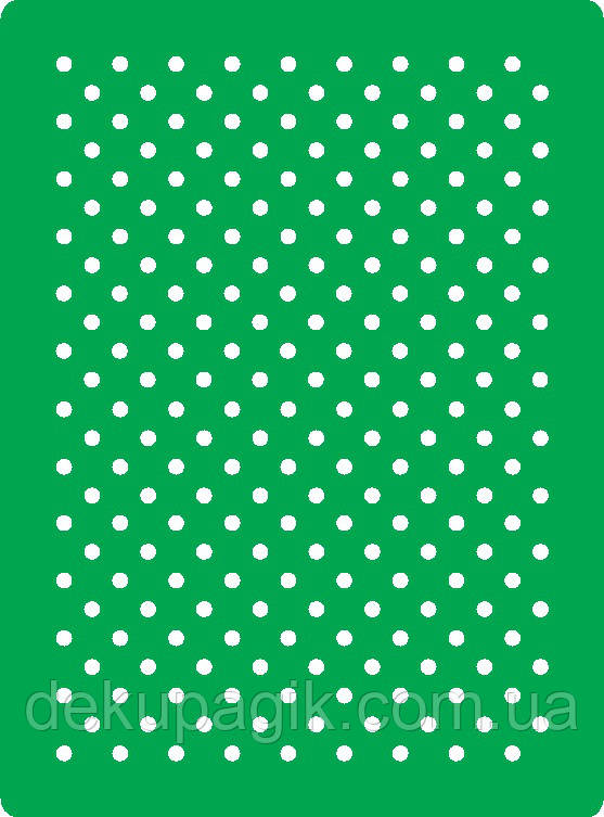 Трафарет багаторазовий самоклеючий Ф_26, 15х20см (горох 4мм), фото 1