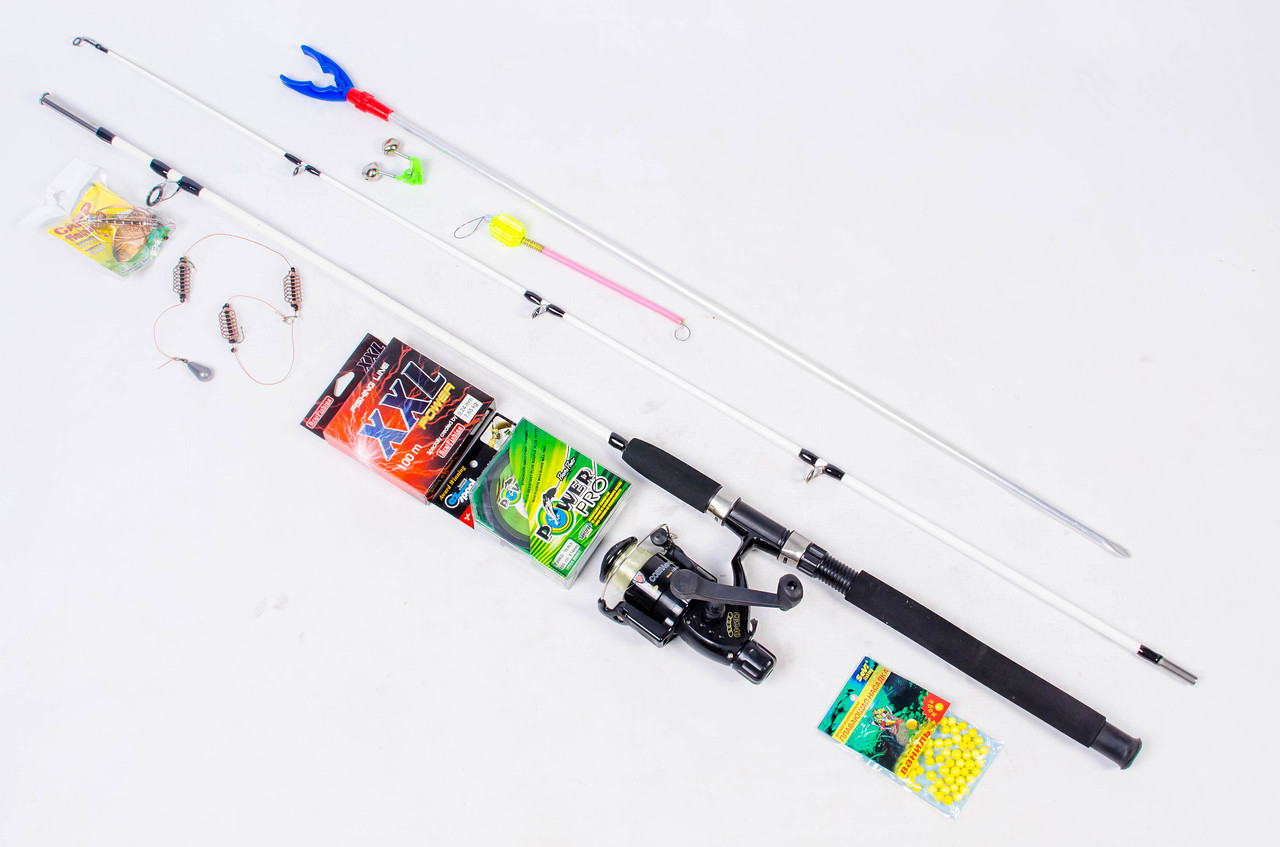 Набір спінінг Crocodile 2.7 м +котушка Кобра в зборі, фото 1