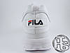 Жіночі кросівки Fila Disruptor II 2 Leather White/Navy Blue/Red FW01655-111, фото 6