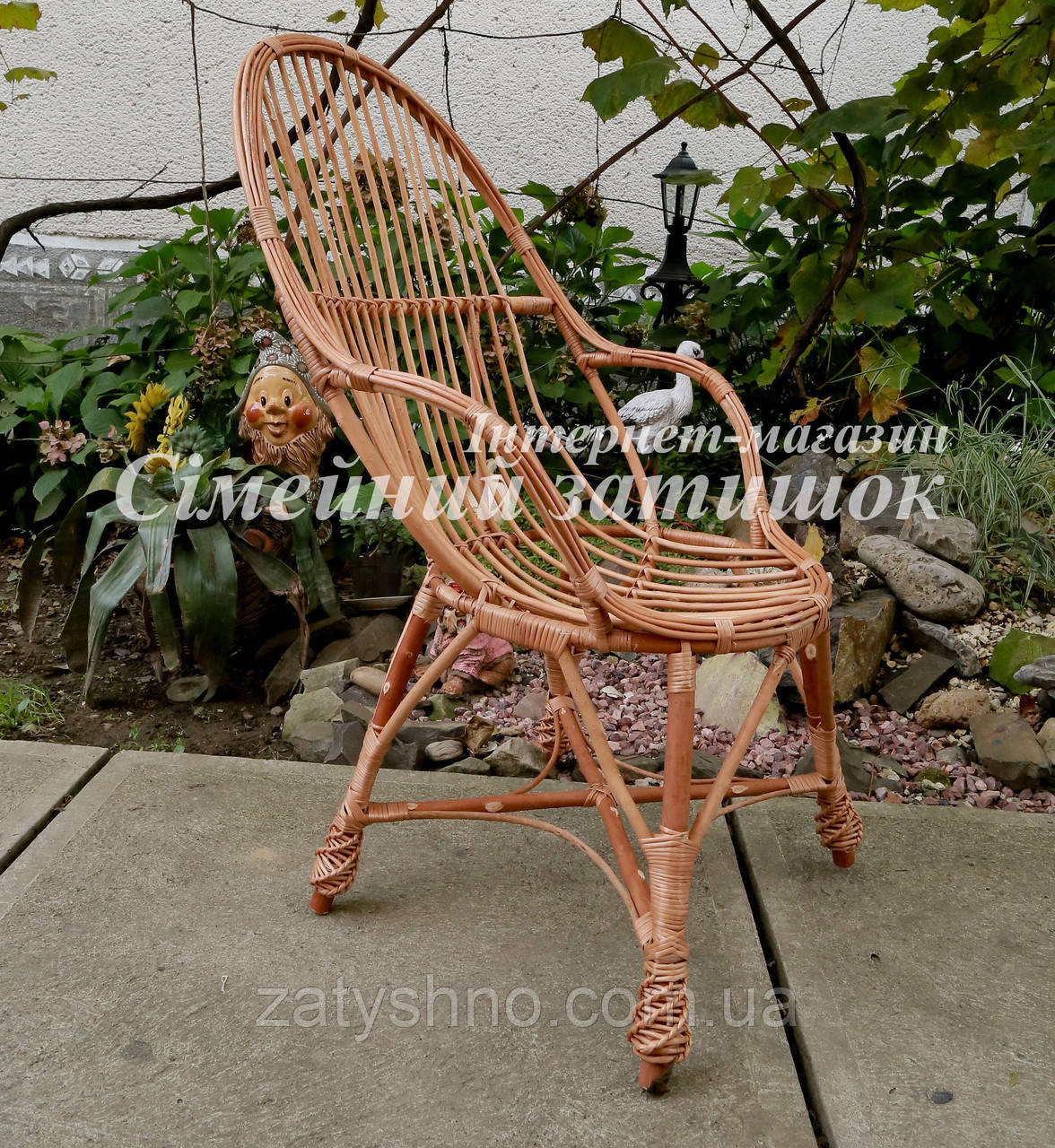 Крісло балконне плетене - фото 2 - id-p635046851