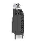 КАМІННА ТОПКА HITZE ALBERO AL9G.H з подвійним склом декор, гільйотина, фото 4