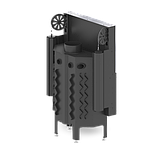 КАМІННА ТОПКА HITZE ALBERO AL9G.H з подвійним склом декор, гільйотина, фото 7