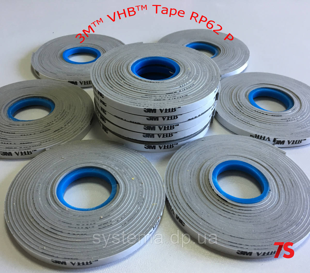 3M VHB RP62 P - Скотч 3М, двосторонній монтажний, 6,0х1,6 мм, рулон 3 м, бумаж. лайнер