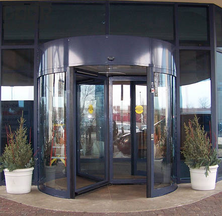 Автоматичні карусельні двері KA023 на три стулки, d = 1800 мм, фото 1