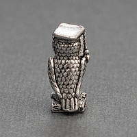 Талисман Мудра Сова Срібне покриття / 1 см