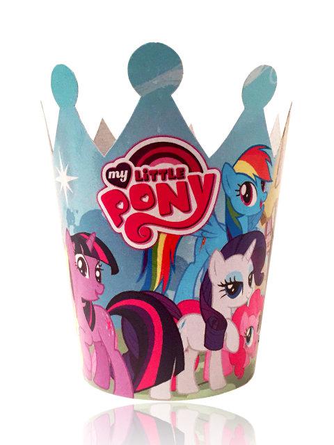 Корона картонна для дитячого дня народження " Маленькі поні"