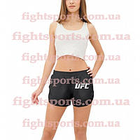 Женские шорты UFC BLACK Черные "В стиле"