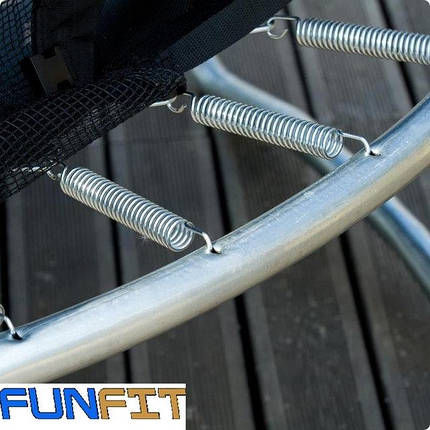 Батут 312 см FunFit Сітка і Сходи(B-FF312) Синій, фото 3