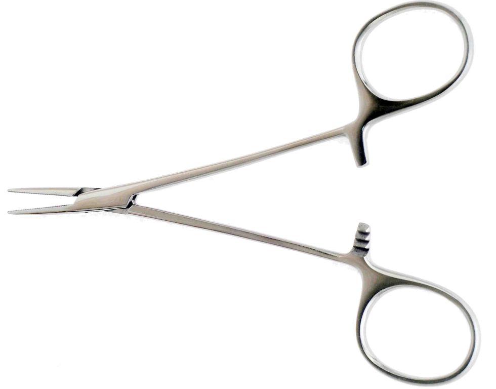 Затискач Москіто, прямий для новонароджених, 125мм, фото 1