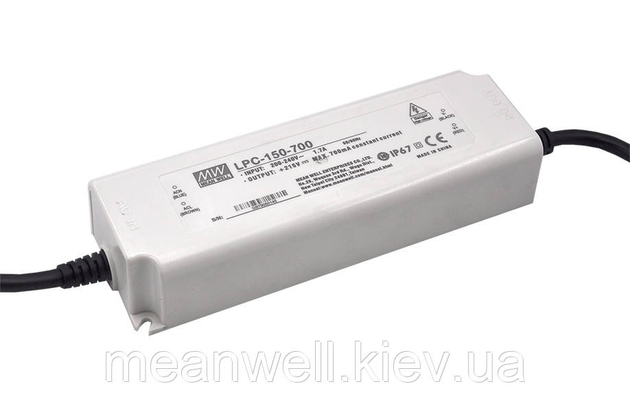 LPC-150-700 Блок живлення Mean Well Драйвер для світлодіодів (LED) 150.5 Вт, 107~215 В, 700 мА