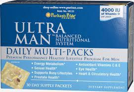 Puritan's Pride Ultra Man™ Daily Multivitamins Packs 30 Packs