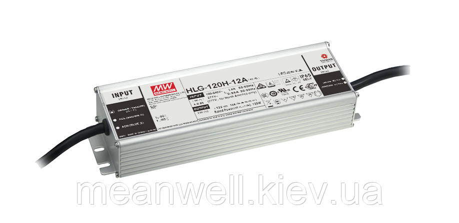 HLG-120H-C500B Блок живлення Mean Well 150вт, 500mA IP67 вологозахищений, фото 1