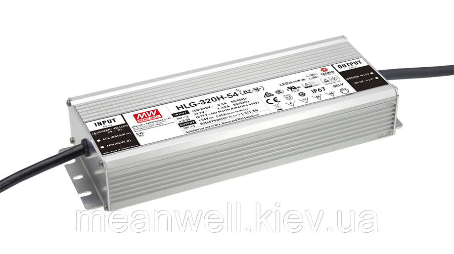 HLG-320H-12A Блок живлення Mean Well 264вт, 22A, 12 в IP67.