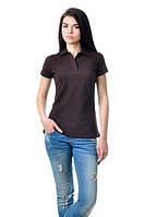 Женская футболка-Поло с коротким рукавом - коричневый