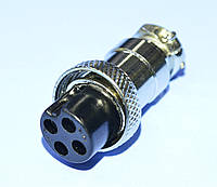 Разъем гарнитурный d16мм 4-pin, гнездо на кабель GNI0514