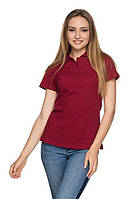 Женская футболка-Поло с коротким рукавом - бордовый