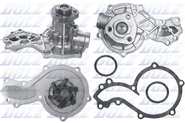 Насос водяний (посилений) DOLZ A151RS AUDI 100/80 A6 2.0, FORD GALAXY (WGR), PASSAT (3A2, 35I)