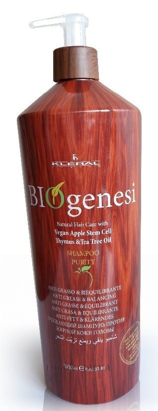 KLERAL SYSTEM Biogenesi Purity shampoo Шампунь-регулятор жирності, 1000 мл