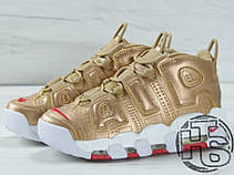Жіночі кросівки Nike Air More Uptempo 96 Metallic Gold, фото 4