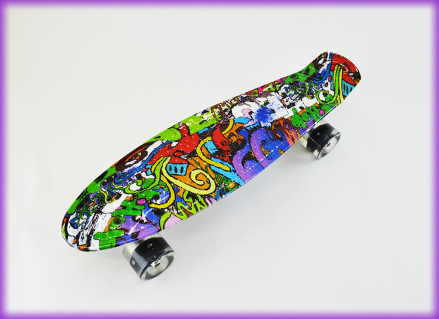 Скейт Penny board Fish Original 22 BLACK PALMПерезвоните мне Скейт Penny board