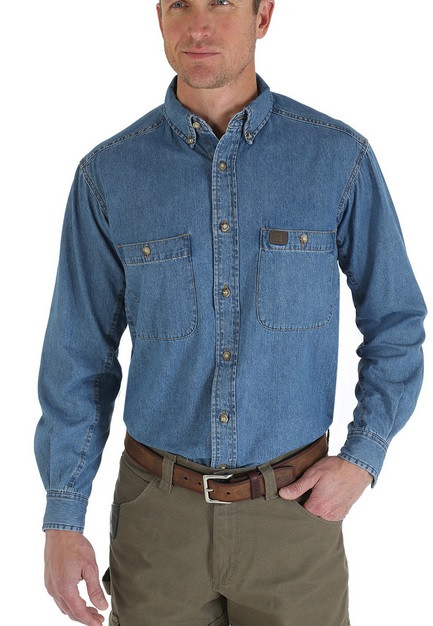 Джинсова сорочка Wrangler Work Shirt - Antique, фото 1