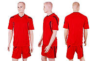 Футбольная форма Burst (р-р M-XXL, красный, шорты красные)