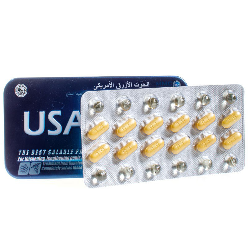 «USA Blue shark» (Блакитна акула) капсули новинка, Препарат для потенци 10 таблеток.