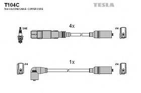 Високовольтні дроти запалювання Tesla T104C для VW