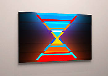 Фотокартина на полотні Абстракція Геометрична фігура Яскраві кольори 60х40