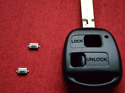 Корпус ключа Toyota Prado 120, Corolla лезо Toy43 + 2 кнопки