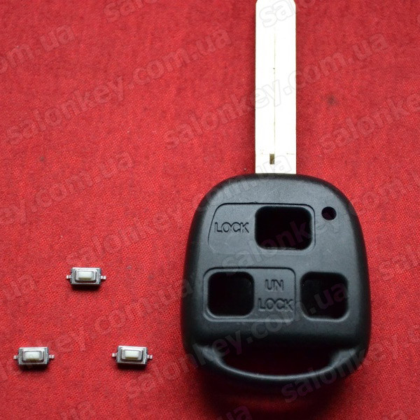 Ключ Toyota Camry, Auris, Corolla лезо TOY43 + 3 кнопки