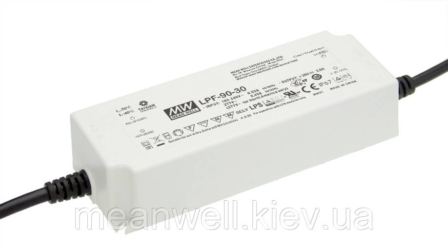 LPF-90D-54 Блок живлення 54В MeanWell 90.18 Вт, 54 В, 1.67 А драйвер світлодіода з димуванням, фото 1