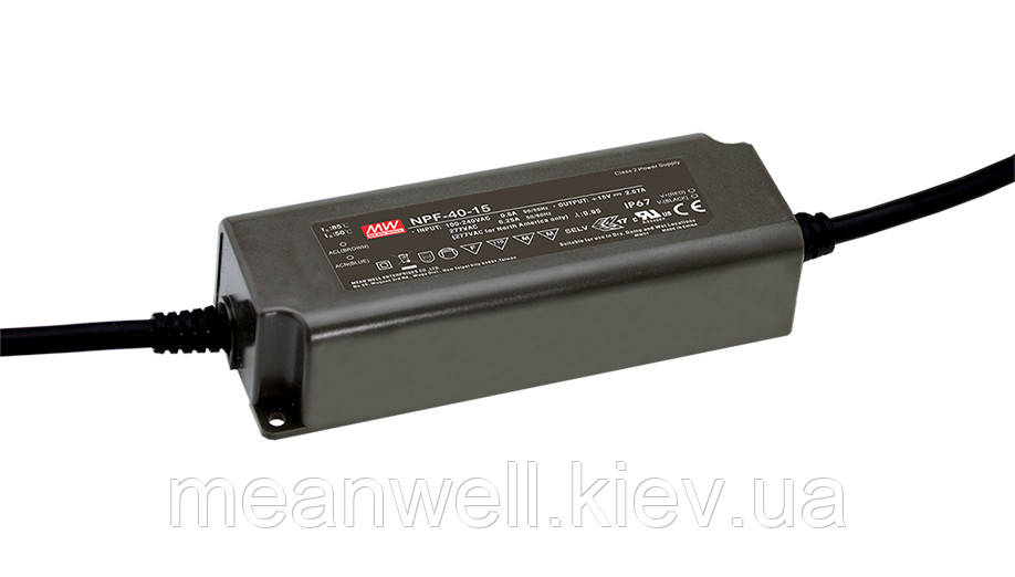 NPF-40D-30 AC/DC LED-драйвер MeanWell 40.2 Вт, 30В, 1.34 А, димирование
