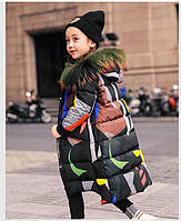 Дуже крутий натуральний дитячий підлітковий пуховик GXF. Дитяче зимове пальто. Oversize.