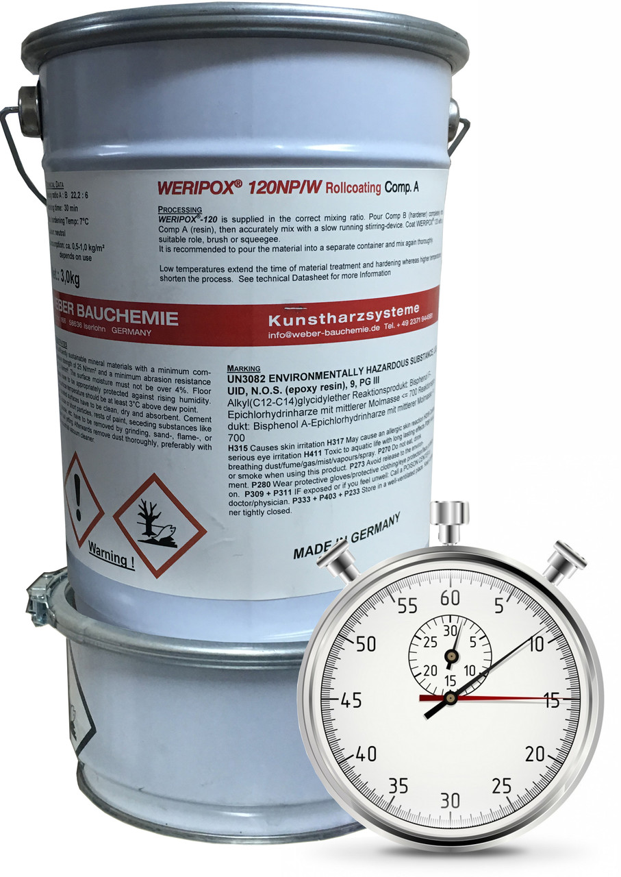 Швидкореагуюча пігментована 2-компонентна смола Weripox® 120S, пак. 30 кг/Епоксидна наливна підлога