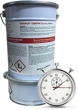 Швидкореагуюча пігментована 2-компонентна смола Weripox® 120S, пак. 30 кг/Епоксидна наливна підлога, фото 2