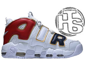 Чоловічі кросівки Nike Air More Uptempo 96 Navy Blue/Red/Gold/White 414962-108